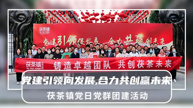 【党日活动|茯茶小镇】茯茶镇“党建引领向发展,合力共创赢未来”半天党日党群团建活动